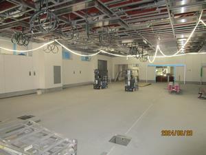 写真：工事中の給食センターの内装（令和6年6月）2