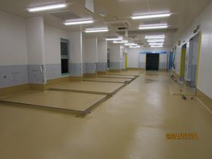 写真：工事中の給食センターの内装（令和6年7月）1