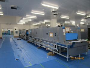 写真：工事中の給食センター内装（令和6年9月）1