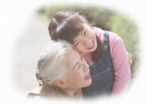 写真：祖母と孫