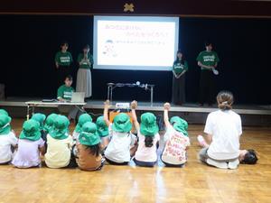 写真：矢作こども園での熱中症対策講座の様子1