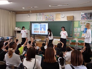 矢作東小学校での熱中症講座の様子4