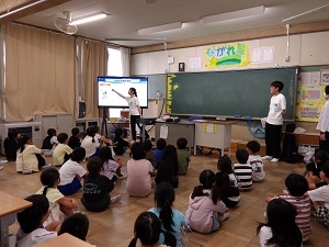 矢作北小学校での熱中症講座の様子3