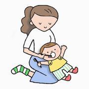 イラスト：母と子