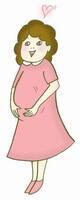 イラスト：妊婦