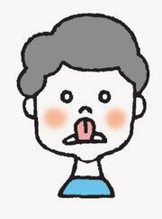 イラスト：舌のトレーニング（上）