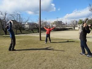 写真：ガイド講習　体操1