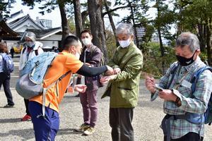 写真：心拍数測定