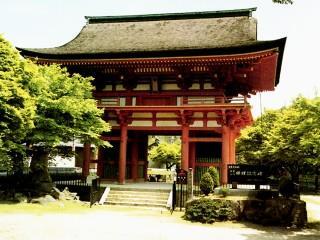 写真：滝山寺三門