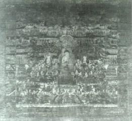 写真：絹本著色当麻曼荼羅絵