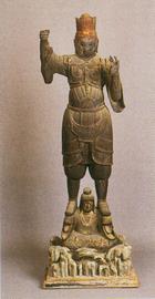 写真：木造兜跋毘沙門天立像2