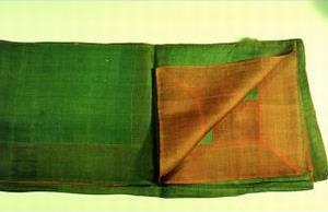 写真：唐絹萌黄七条甲袈裟