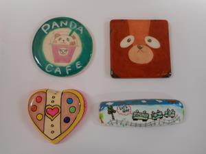 写真：制作見本　ペーパーウエイト等