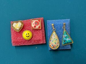 写真：制作見本　ピアス