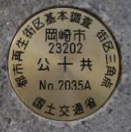 写真：都市再生街区基本調査　街区三角点