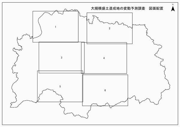 地図：分布詳細図の配置図