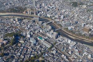 写真：上空から撮影した岡崎市