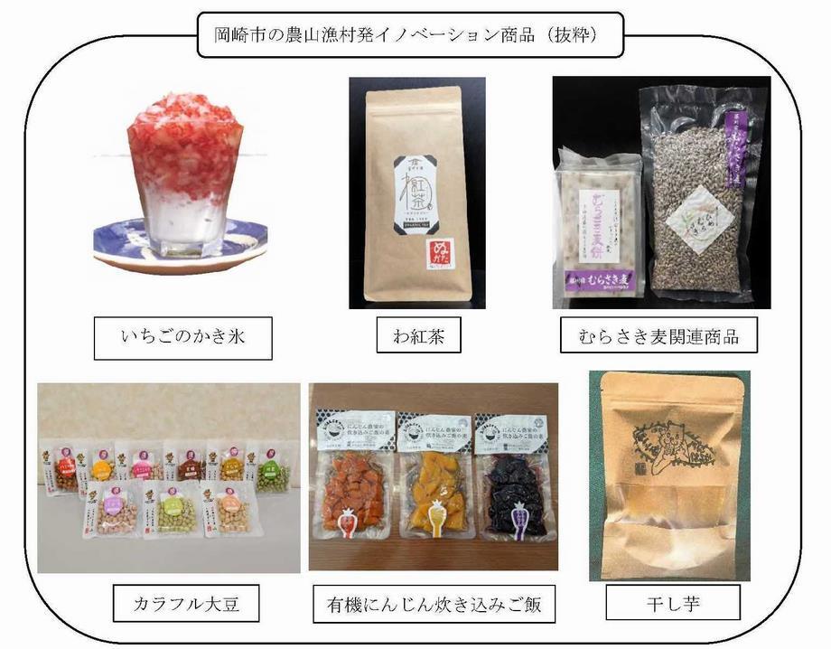 写真：岡崎市の農山漁村発イノベーション商品