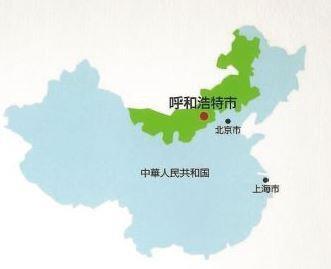 地図：呼和浩特市略図
