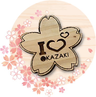 写真:プレゼント さくら木製ピンバッジ(1個)