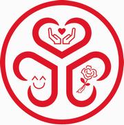 イラスト：スリーハート宣言　心は密に　ロゴ　文字なし