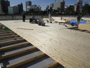 写真：木床版施工9月19日の状況2