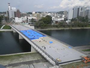 写真：木床版施工9月30日の状況1