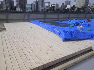 写真：木床版施工9月30日の状況2