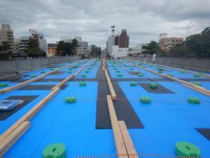 写真：木床版施工10月11日の状況2