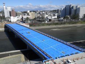 写真：高欄木装1月31日の状況