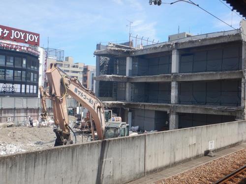 写真：東岡崎駅の解体風景6