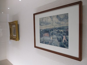 写真：常設展示コーナー　山本鼎作品ほか