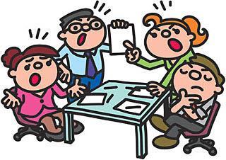 イラスト：話し合っている様子