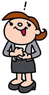 イラスト：女性が閃いている様子