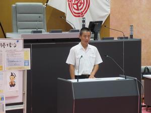 写真：発表の様子A班