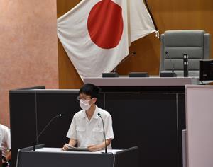 写真：発表の様子D班