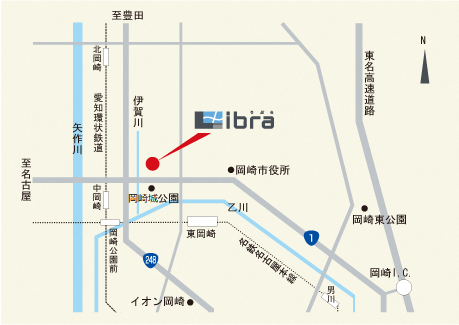 地図：近隣概略図