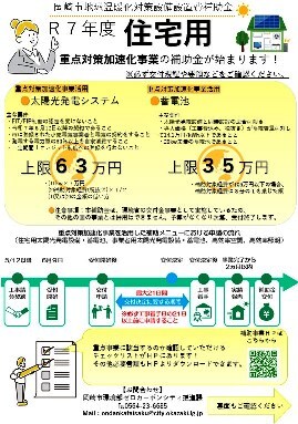 写真：住宅用チラシ