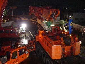 写真：現場組み立て