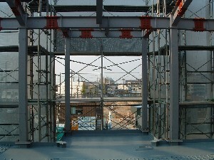 写真：東側エレベーターの設置予定か所