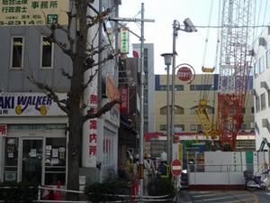 写真：平成24年1月10日現在　整備工事の様子