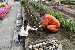 写真：平成29年5月花の植替え活動1