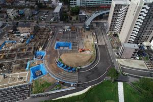 写真：平成30年6月30日現在　整備事業工事