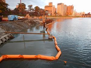 写真：矢板設置状況