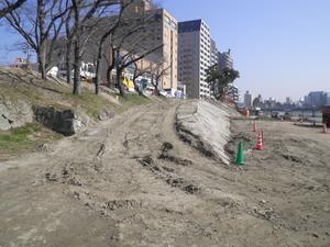 写真：新設坂路整備状況