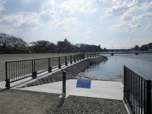 写真：左岸船上場整備完了1