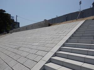 写真：護岸工事