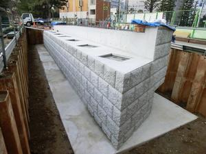 写真：A1橋台完成（3月1日）