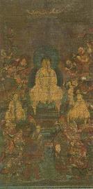 写真：絹本著色般若十六善神像