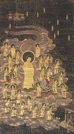 写真：絹本著色二十五菩薩来迎図